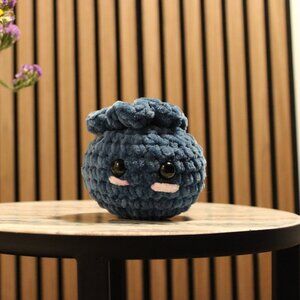 Crochet Blueberry Stuffed Toy, amigurumi